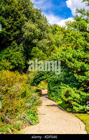 Il giardino alpino nascosto nel Jardin des plantes a Parigi, Francia Foto Stock