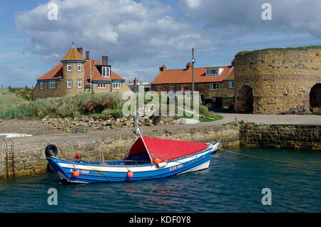 Beadnell Harbour, Northumberland Foto Stock