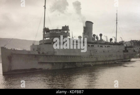 Lady Mann presso le isole Faerøer durante il suo servizio di guerra. Foto Stock