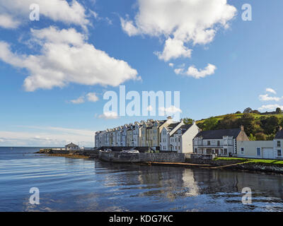 Cushendun e il fiume Dun su Causeway Coast County Antrim Irlanda del Nord Foto Stock