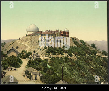 Fotografia dell'Osservatorio Lick a Mount Hamilton, California, istituito nel 1888, noto per la sua ricerca astronomica. Foto Stock