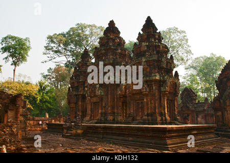 Antichi khmer buddista di Tempio di Angkor, Cambogia Foto Stock