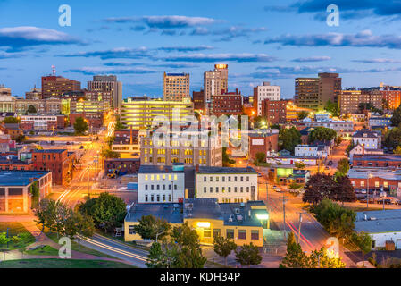 Portland, Maine, Stati Uniti d'America downtown cityscape. Foto Stock