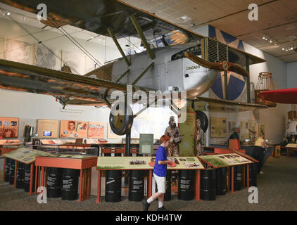 Il Douglas World Cruiser, Chicago, sul display in i pionieri del volo Galleria al Museo Nazionale dell'aria e dello spazio, Washington, DC, Stati Uniti d'America Foto Stock
