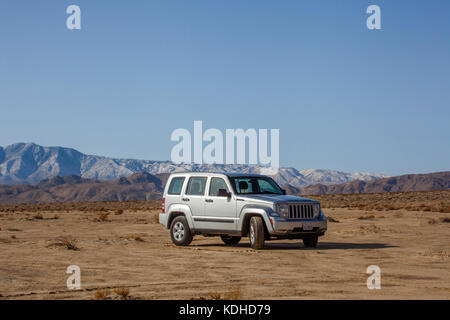 Una Jeep in Apple Valley, California. Foto Stock