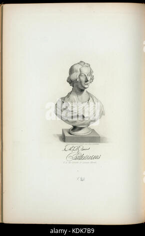 Busto di Charles Dickens (NYPL ADE 255663 430690) Foto Stock