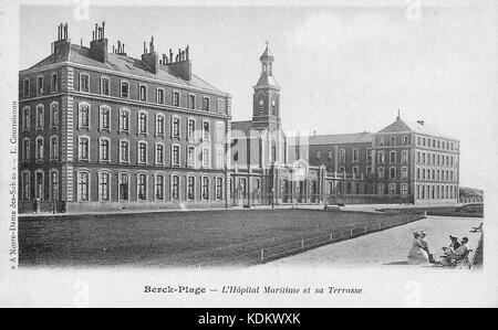 HopitalMaritimeBerck1900 Foto Stock
