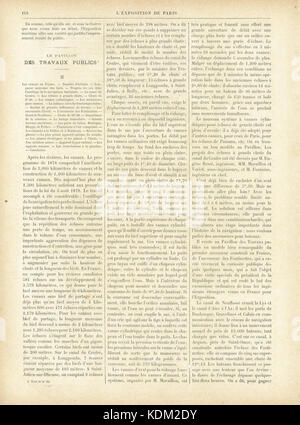 Questa immagine è tratta dall'esposizione Universelle del 1889 a Parigi, che mostra la pagina 118 della documentazione ufficiale dell'evento. L'esposizione del 1889 è stata una fiera mondiale tenutasi per celebrare il centenario della Rivoluzione francese, con mostre sul progresso industriale e sui successi culturali. Foto Stock