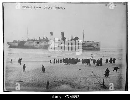 I salvataggi da SS Pacifico settentrionale (1914) il 2 gennaio 1919 off di Fire Island Foto Stock