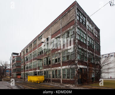 Windsor, su. Canada 17 Gennaio - walker edificio di potenza prima di demolizione e rimodellamento gennaio 17, 2017 in Windsor, Ontario. Foto Stock