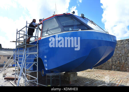 St. Michael Amphicraft, St. Michael's Mount, Cornovaglia, Regno Unito - John Gollop Foto Stock