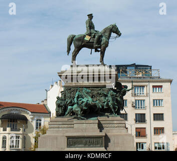 Sofia, Bulgaria - ottobre 06, 2017: monumento al re-Liberatore a re russo Alessandro ii, costruito nel 1907 anno. Foto Stock