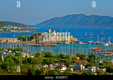 Castello di San Pietro a Bodrum, Provincia di Mugla, Turchia. Foto Stock