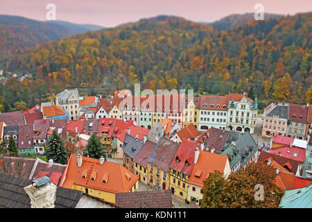 Loket nel distretto di sokolov, Regione di Karlovy Vary, Repubblica ceca Foto Stock