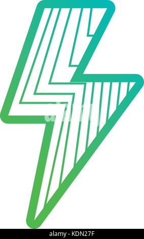 Energia di linea di Pericolo simbolo di potenza Illustrazione Vettoriale