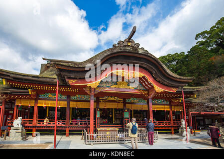 Sala principale di dazaifu tenmangu santuario in Dazaifu, fukuoka, Giappone. Foto Stock