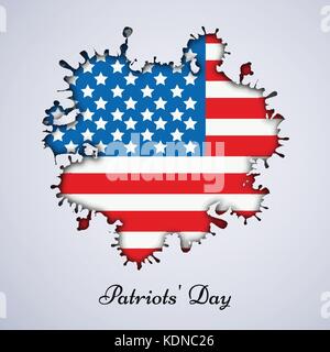 Illustrazione di patrioti sfondo giorno Illustrazione Vettoriale