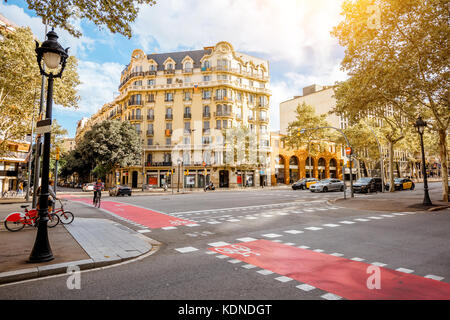 Barcellona vista città Foto Stock