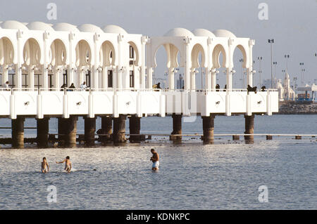 Il Jeddah lungomare Corniche. Foto Stock
