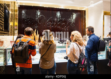 Gelateria a Firenze, Italia Foto Stock