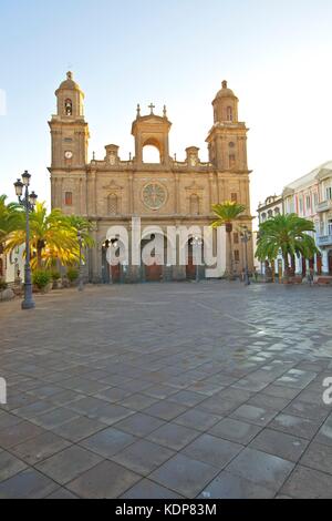 Santa Ana cattedrale, Vegueta Città Vecchia, Las Palmas de Gran Canaria Gran Canaria Isole Canarie Spagna, Oceano Atlantico, Europa Foto Stock