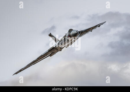 XH558 Vulcan Bomber visualizzazione a RIAT, Royal International Air Tattoo a RAF Fairford, England, Regno Unito Foto Stock