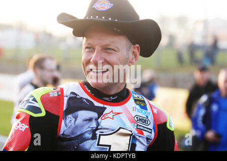 Fawkham, UK. Xv oct, 2017. mce insurance british superbike Shane Byrne vince a Brands Hatch, fawkham credito: glamourstock/alamy live news Foto Stock