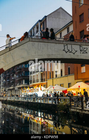 Milano, Italia. Xv oct, 2017. Da OTT 12 - 15, 2017 a Milano, in zona Navigli area, chocomilano ospita una fiera come parte del programma chocoart, un formato con lo scopo di valorizzare la cultura gastronomica relativi al cacao. Credito: Alexandre rotenberg/alamy live news Foto Stock