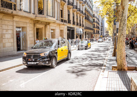 Taxi a Barcellona Foto Stock