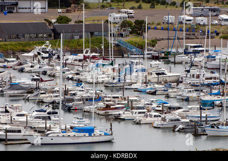 Newport Oregon, Marina Foto Stock