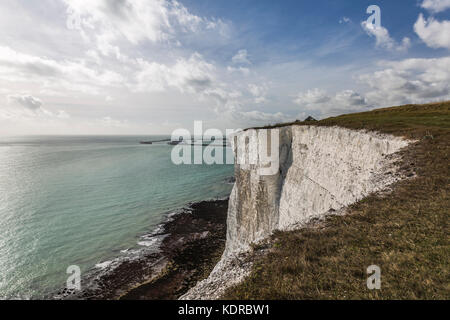 Le Bianche Scogliere di Dover Foto Stock