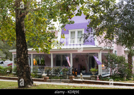 Casa decorativa a Georgetown, Carolina del Sud, Stati Uniti Foto Stock