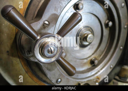 Old Combination Bank Safe, Carolina Del Sud, New York, Stati Uniti Foto Stock