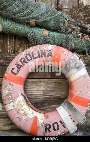 Life Preserver Ring, South Carolina, Stati Uniti Foto Stock