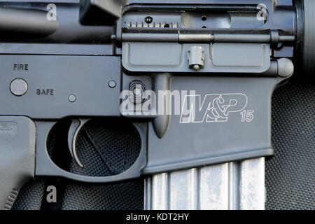 Smith e Wesson M&P15 Rifle Foto Stock