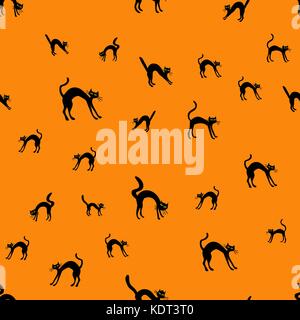 Vettore di halloween pattern senza giunture Illustrazione Vettoriale