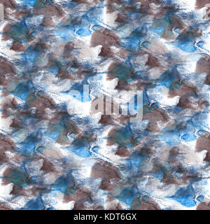 Abstract Grigio, blu disegno tratto inchiostro pennello acquerello acquerello spruzzo acquerello sfondo acquerello Foto Stock