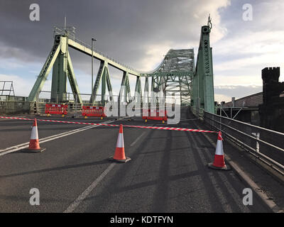 Silver Jubilee Bridge, "ponte Runcorn-Widnes' o Runcorn Bridge Foto Stock