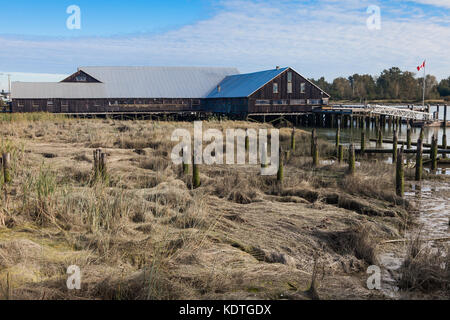 Britannia storico cantiere navale sulle rive del fiume Fraser in steveston, British Columbia Foto Stock