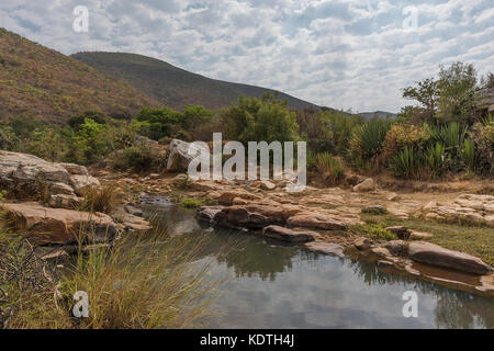 Cascate del leba mountain range. lubango. Foto Stock