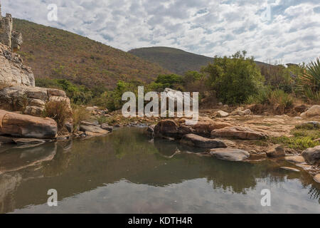 Cascate del leba mountain range. lubango. Foto Stock