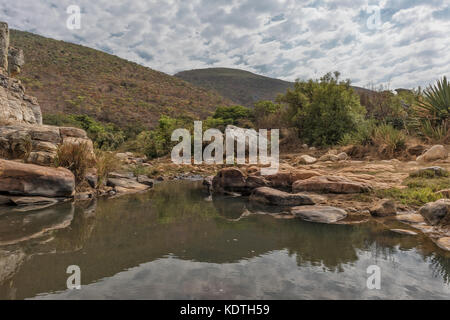 Cascate del leba mountain range. lubango. Foto Stock