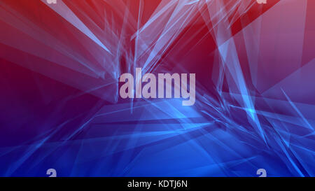 Caos casuale di particelle, tech sfondo astratto Foto Stock