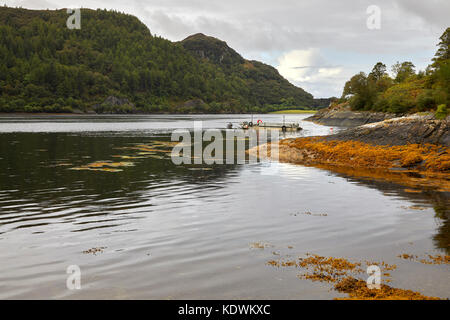 A ovest sul loch carron da nord strome scalo. Ross and Cromarty, nella costa occidentale della Scozia Foto Stock