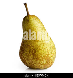 Unico abate fetel pera isolato su bianco. Foto Stock