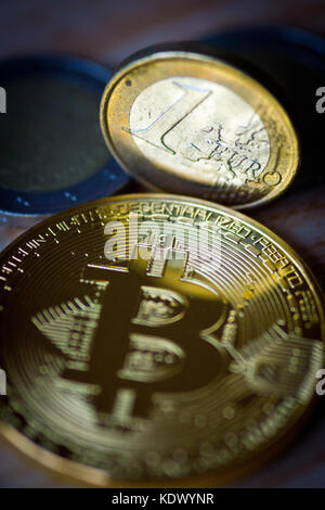 Bitcoin in attesa o in consegna Foto Stock