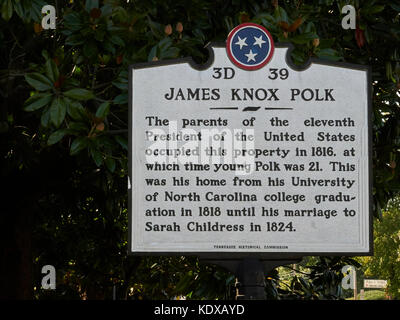 James Knox polk Foto Stock