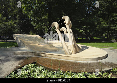 Frederic Chopin fontana pianoforte - Cracovia in Polonia Foto Stock