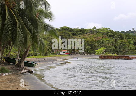 El Lanchón, Playa El Chino, Puerto Viejo de Talamanca, Limón provincia, il Mare dei Caraibi, Costa Rica, America Centrale Foto Stock