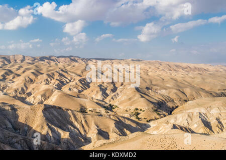 Deserto del Negev da destra Foto Stock